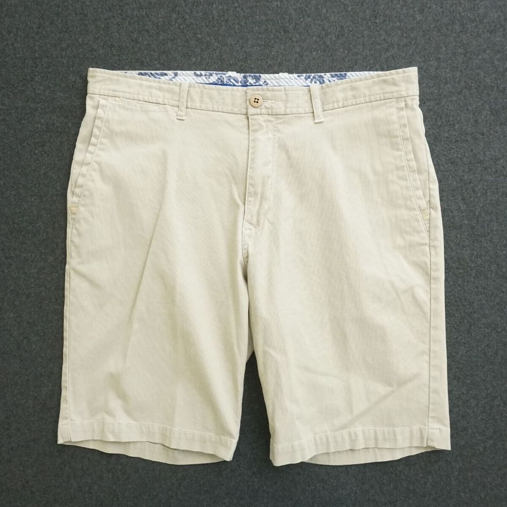 Tommy Bahama Beige Flat Front Men's Shorts